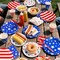 4th of July Party Supplies Set - American Flag Patriotic Theme Kit for Independence & Election Day Decorations,Disposable Paper Napkins for Patriotic & 4th of July Party Decorations,48 Pack